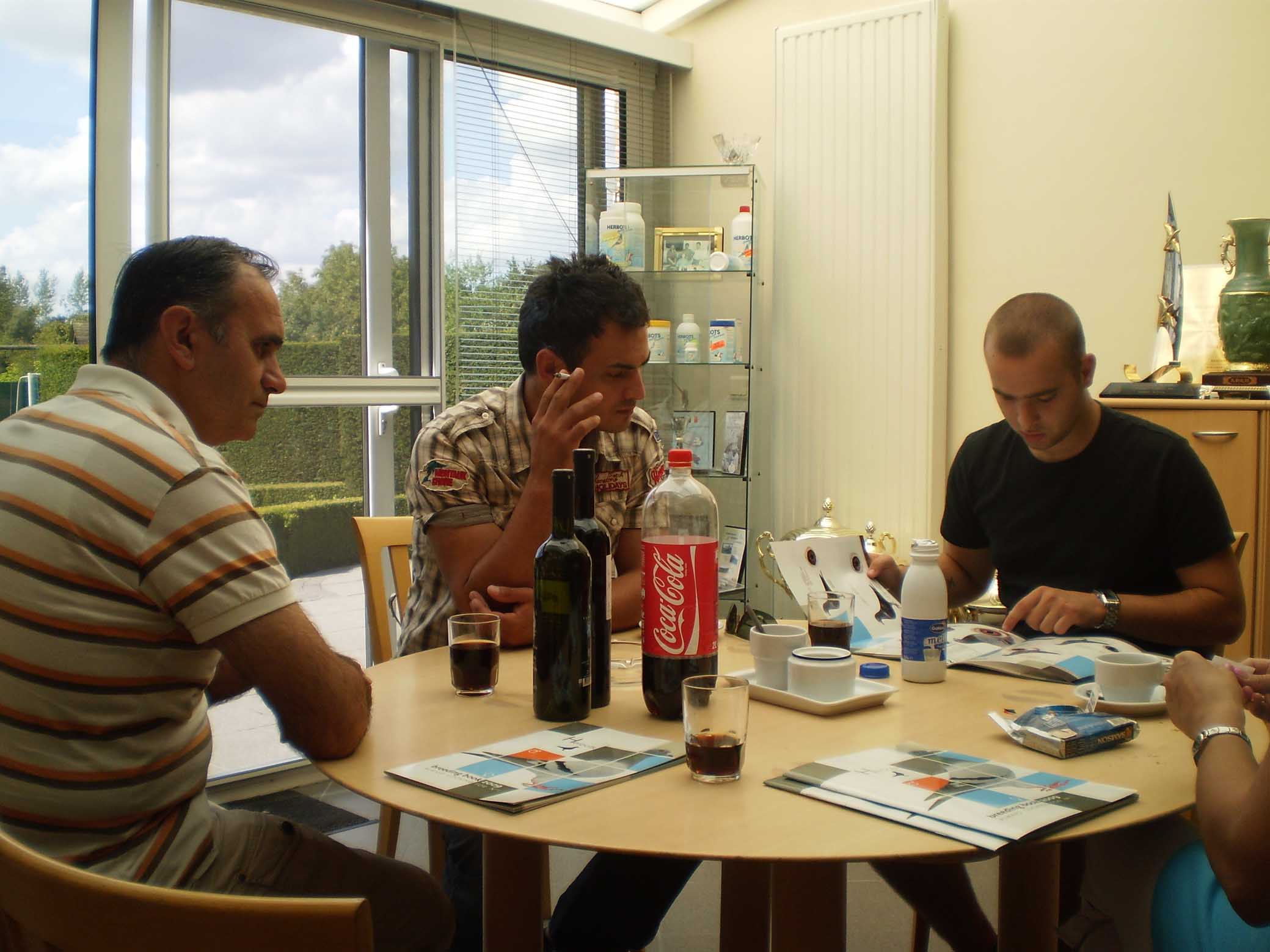 Miljenko, Krešo i Darko kod Herbotsa.